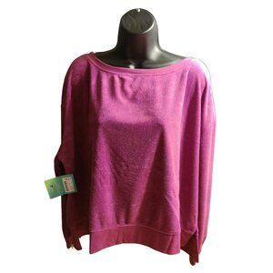 Sea-Doo Women's Crew Terry Long Sleeve Shirt Violet Ulta Soft Size XL